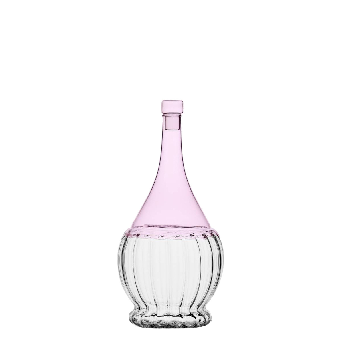 Sticlă cu dop roz/transparentă 1,1 l - Ichendorf