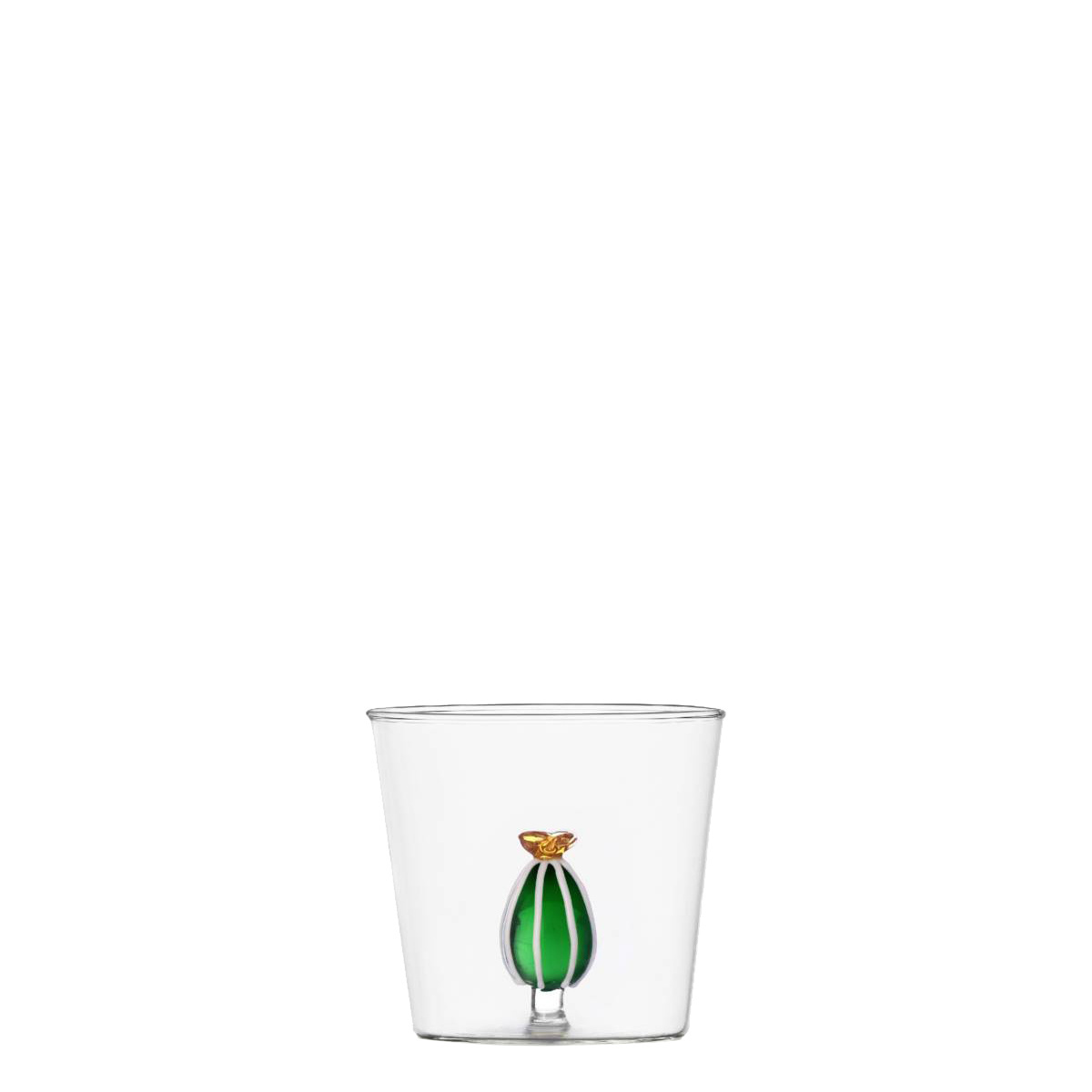 Pahar cu cactus și floare de chihlimbar 350 ml
