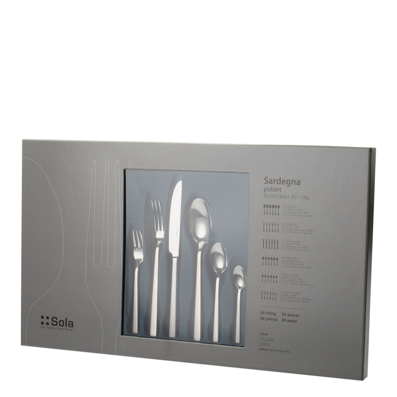 Set tacâmuri 36 piese Sardegna lucios | Sola