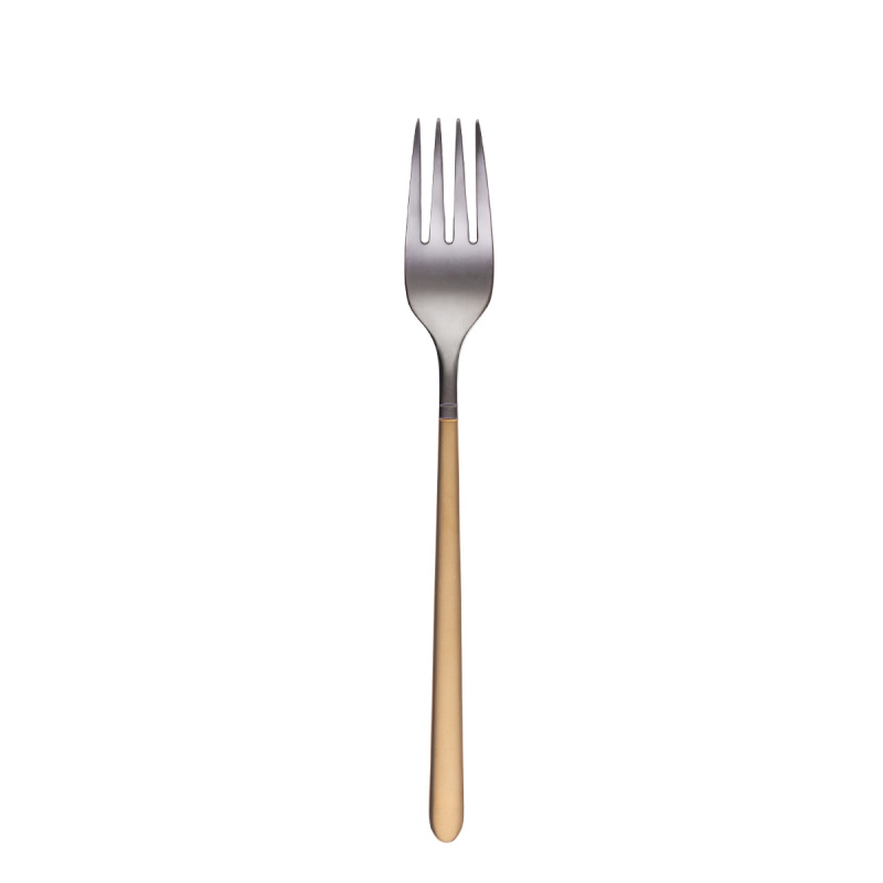 Set tacâmuri 16 buc. — Porto PVD titan închis / auriu sablat