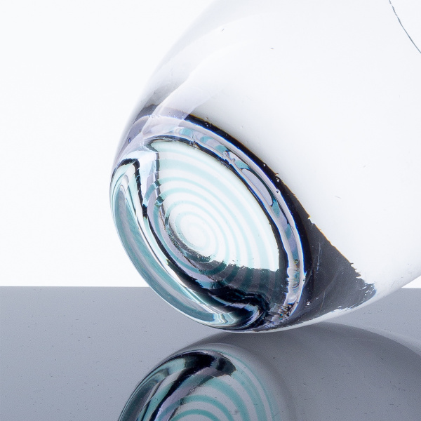 Pahare tumbler 460 ml cu bază spiralată turcoaz 6 buc. - Optima Glas Lunasol
