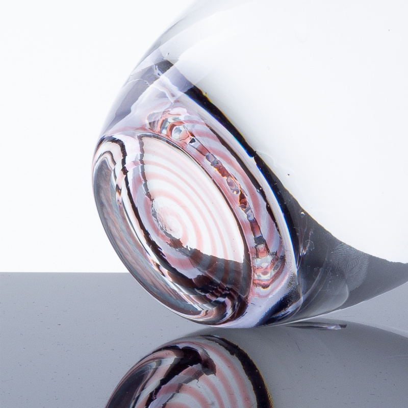 Pahare tumbler 460 ml cu bază spiralată roșie 6 buc. - Optima Glas Lunasol