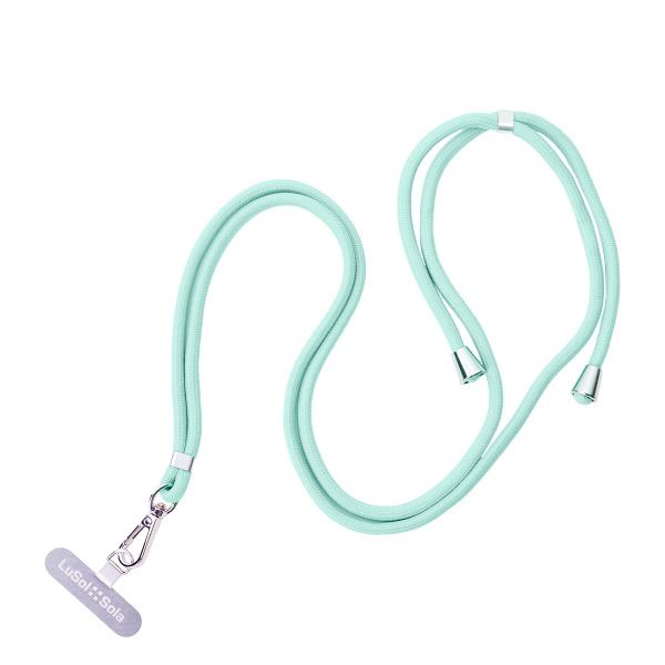Lanyard pentru telefonul mobil cu logo-ul Lusol::Sola, mentă