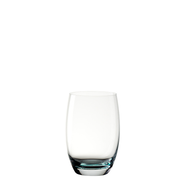 Pahare tumbler 460 ml cu bază spiralată turcoaz 6 buc. - Optima Glas Lunasol