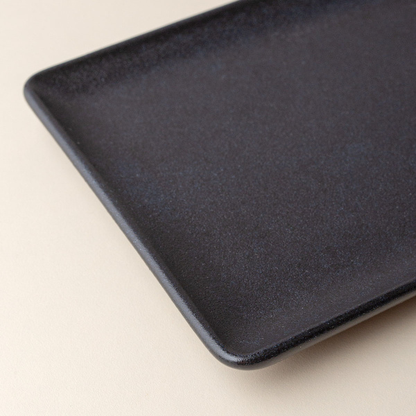 Farfurie de servire 24 x 13 cm - Basic black mat