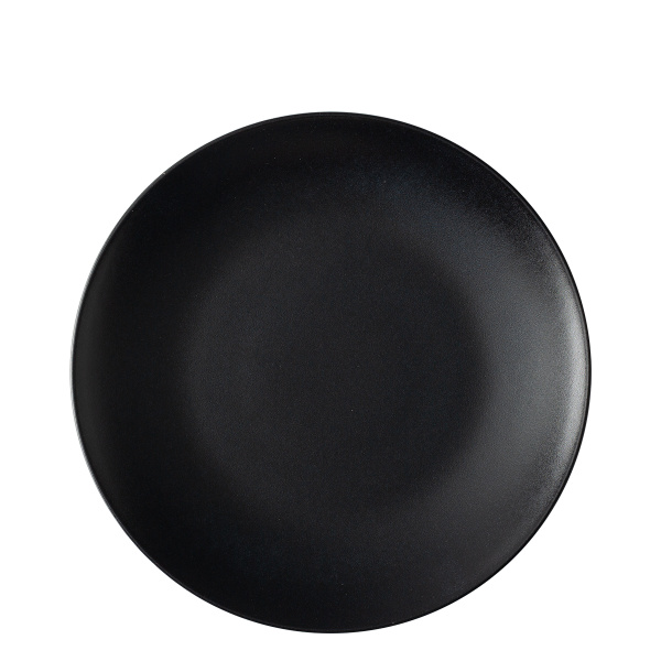 Farfurie întinsă 24 cm 4 buc - Basic negru mat