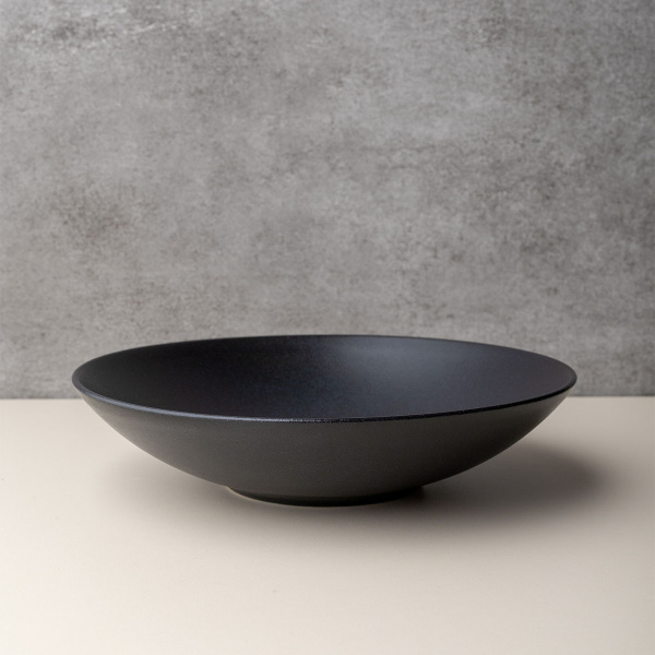 Farfurie adâncă 21,5 cm 4 buc - Basic negru mat