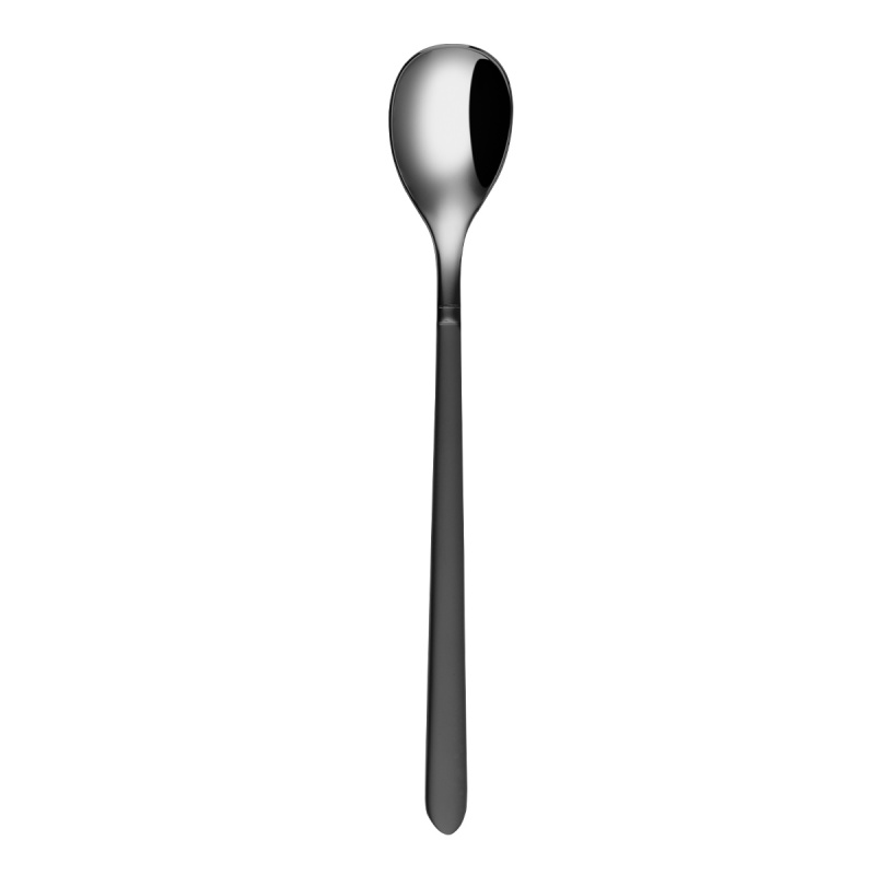 Set lingurițe pentru limonadă 4 buc. - Porto PVD titan închis / negru sablat