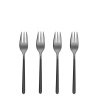 Set de 4 furculițe de desert — Porto PVD titan închis / sablat negru