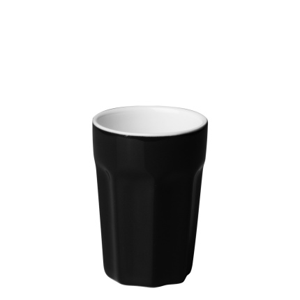 Ceașcă mică din porțelan negru 80 ml - RGB