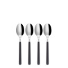 Set lingurițe de cafea 4 piese — Gallery negre