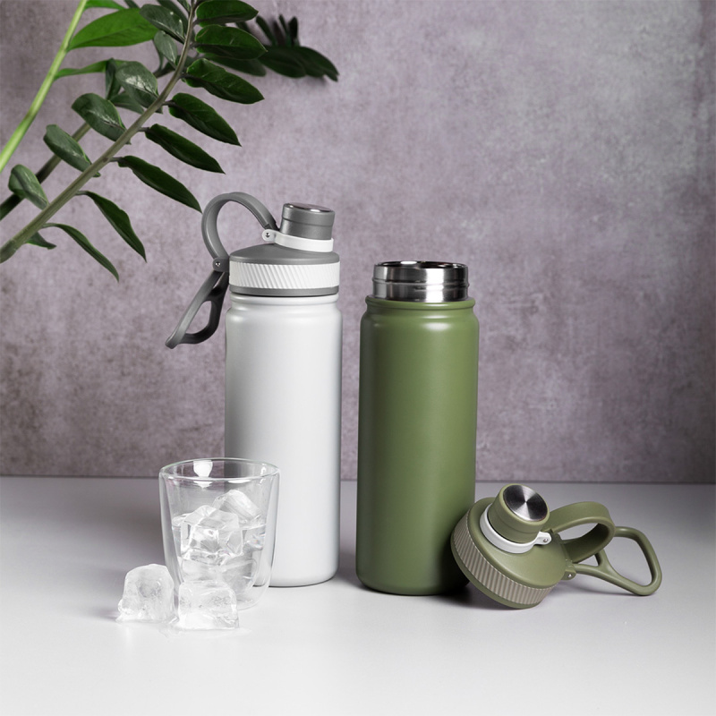 Sticlă din oțel inoxidabil 650 ml gri mat - To Go