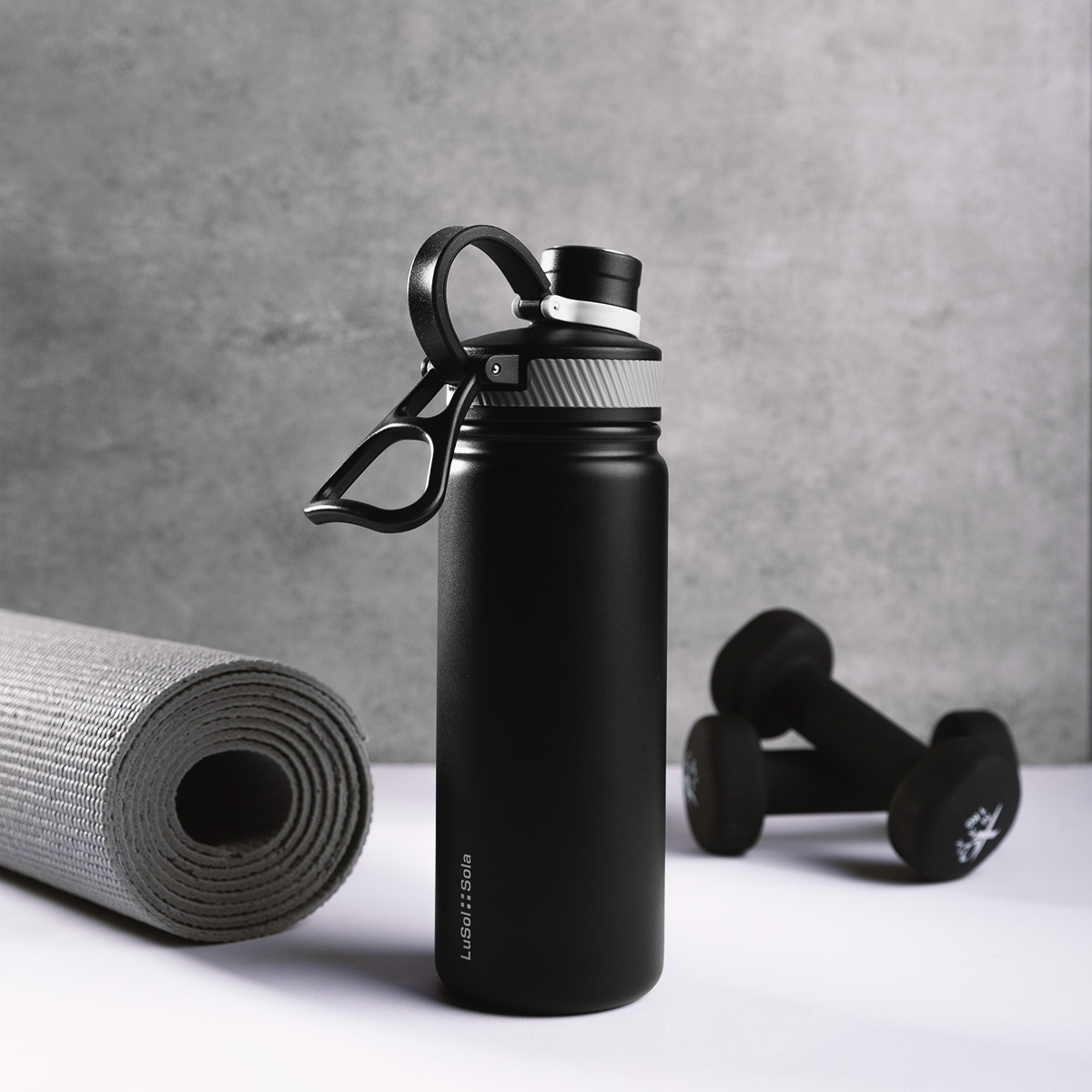 Sticlă din oțel inoxidabil 650 ml negru mat - To Go