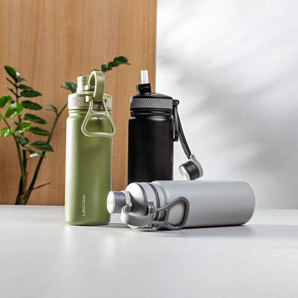 Sticlă din oțel inoxidabil 650 ml negru mat - To Go