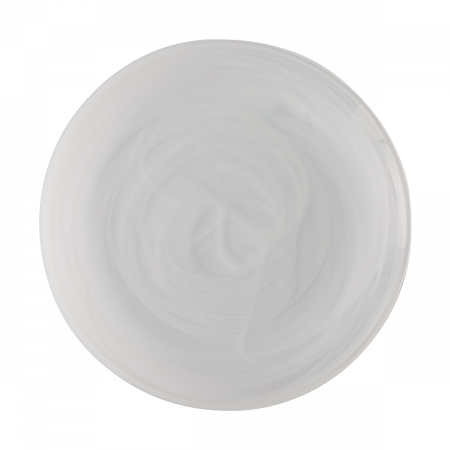 Farfurie plată albă 28 cm - Elements Glass