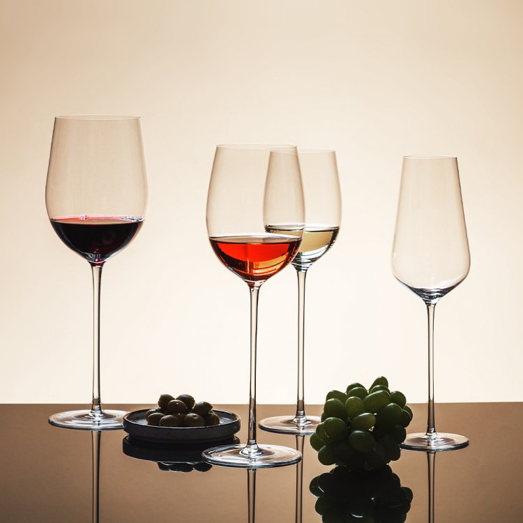 Pahare pentru vin roșu 650 ml set 2 buc - FLOW Glas Platinum Line