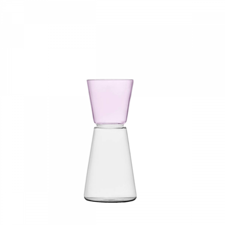 Carafă roz/transparentă 500 ml - Ichendorf