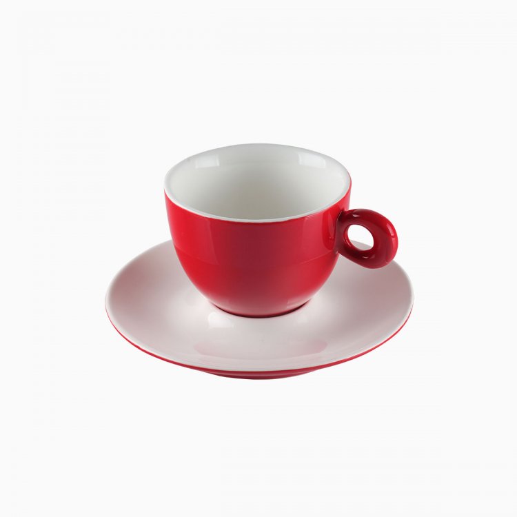 Farfurioară pentru cafea/ceai roșie 15 cm - RGB