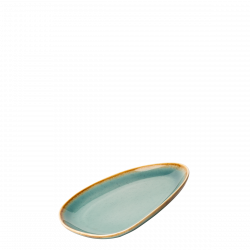 Farfurie ovală 20,5 cm - Gaya Sand turcoaz
