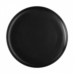 Farfurie plată Coupe neagră 25 cm – Flow