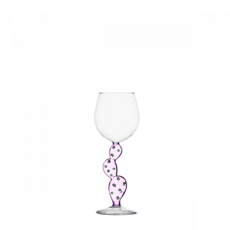 Pahar de vin cactus roz - Ichendorf