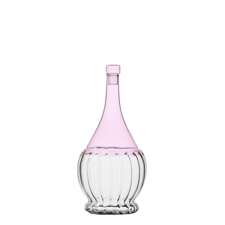 Sticlă cu capac roz/transparent 1,1 l - Ichendorf