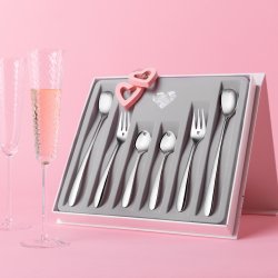 Set cadou cu inimioară 6 buc - Love Cutlery
