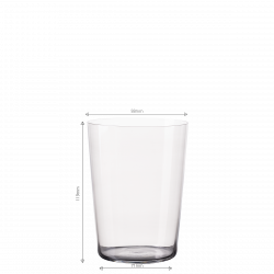 Pahare Tumbler gri 515 ml set 6 buc – 21st Century Glas Lunasol META Glass