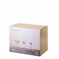 Pahare pentru vin alb 430 ml set 6 buc - Optima Line Glas Lunasol