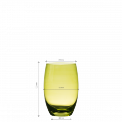 Pahare Tumbler verzi 460 ml, 6 bucăți - Optima Glas Lunasol