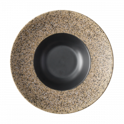 Farfurie pentru paste / Gourmet 27 cm – Gaya RGB Sand negru mat