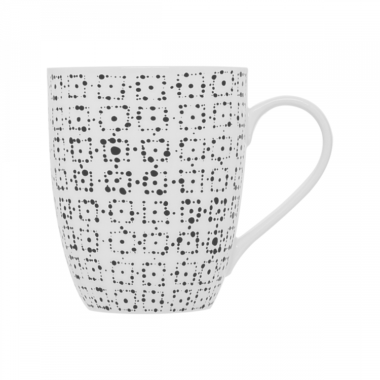 Cană pentru lapte, ceai sau cappucino 320 ml set 3 buc - Basic Dots