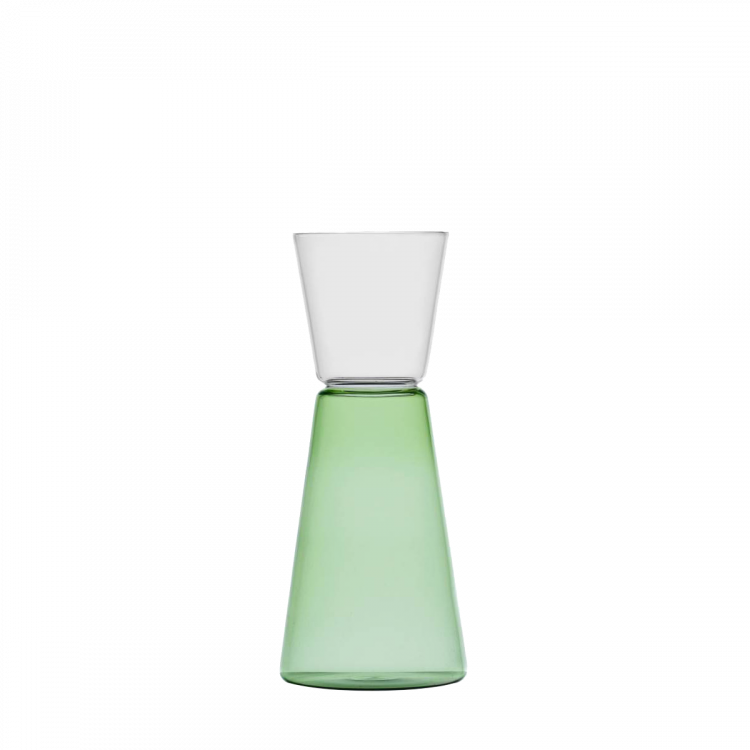 Carafă transparentă / verde 750 ml - Ichendorf