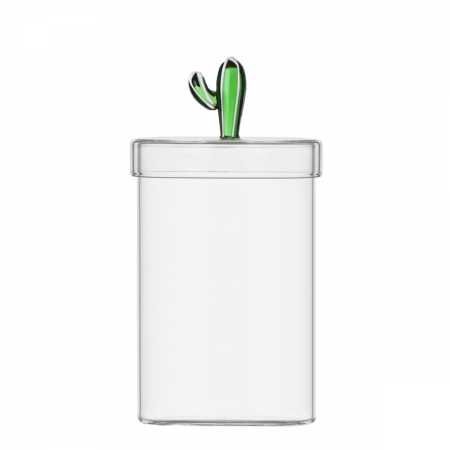 Borcan de sticlă cu capac cu cactus verde ø 10,8 cm - Ichendorf