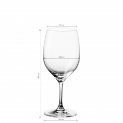 Pahare de vin roșu 450 ml set 4 buc. - Anno Glas Lunasol META Glass