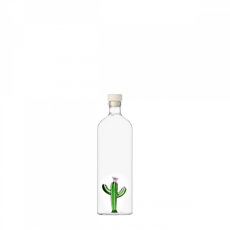 Sticlă cu capac cu cactus verde 1,1 l
