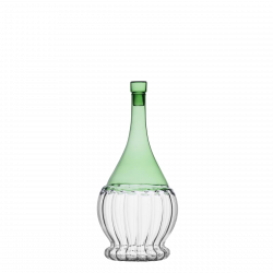 Sticlă cu capac verde/transparent 1,1 l