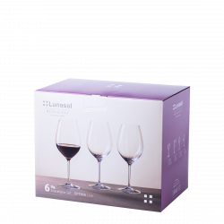 Pahare pentru vin ro?u 660 ml set de 6 - Optima Line Glas Lunasol