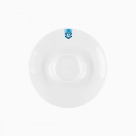 Farfurioară de cafea/ceai cu ornament albastru 15 cm – Gaya RGB