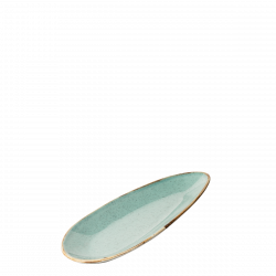 Farfurie ovală Sand turcoaz  25 cm – Gaya