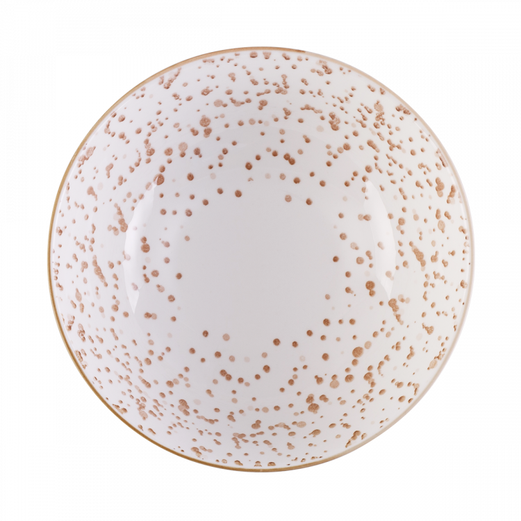Bol pentru cereale alb / champagne 17,8 cm - Basic